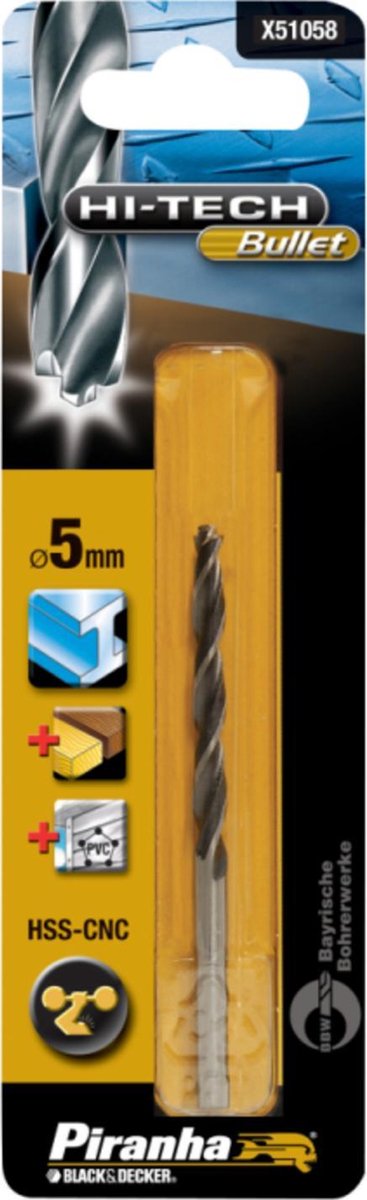 Boor Bullet 5mm