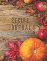 Recipe Journal: Notebook For Recipes To Write In, Blank Cookery Book Organizer For Recipes, Large (8.5 x 11)
