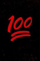 100 Emoji Notebook: Keeping It 100 emoji gym workout notebook. 6 x 9 lined journal. 150 pages. FHC