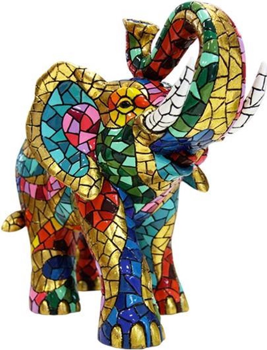 Carnaval Olifant (vijf groottes) - Barcino mozaiek Gaudi style