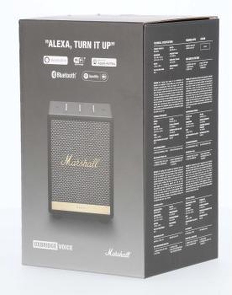 Marshall Uxbridge Voice Alexa Noir - Enceinte connectée - Enceinte sans fil  MARSHALL sur