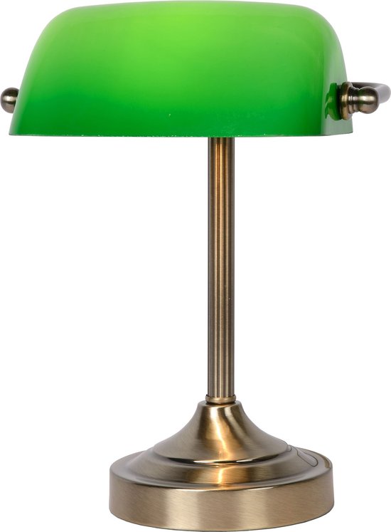 Lucide BANKER - Lampe de bureau - 1xE14 - Bronze