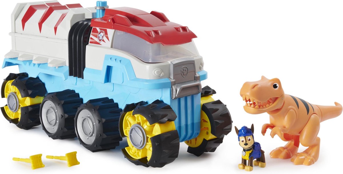 PAW Patrol Dino Rescue - Dino Team Voertuig - Gemotoriseerd teamvoertuig met exclusieve Chase- en T.