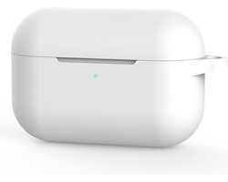 Let op type!! Voor Apple AirPods Pro draadloze oortelefoon silicone beschermhoes (Arctic White)