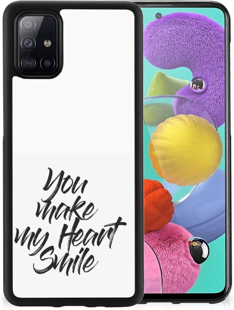 Samsung Galaxy A51 Hoesje met Quotes Heart Smile