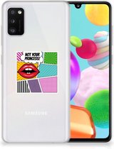 Telefoon Hoesje Geschikt voor Samsung Galaxy A41 Silicone Back Case Popart Princess