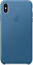 Apple Lederen Back Cover voor iPhone Xs Max - Blauw