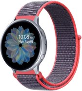 iMoshion Bandje Geschikt voor Samsung Galaxy Watch Active 2 (44mm) / Galaxy Watch Active 2 (40mm) / Galaxy Watch (42mm) / Galaxy Watch 40 mm / Galaxy Watch 3 41mm - iMoshion Nylon bandje - Rood