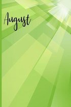 August Birthday Month: Birthstone: Peridot: 6x9 College Ruled Notebook