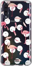 HappyCase Samsung Galaxy A70 Flexibel TPU Hoesje Flamingo Print