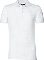 Scotch and Soda - Polo Print Grijs - XXL - Slim-fit