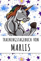 Trainingstagebuch von Marlis: Personalisierter Tagesplaner f�r dein Fitness- und Krafttraining im Fitnessstudio oder Zuhause