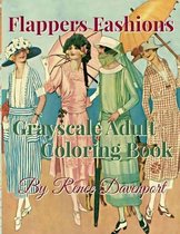 Flappers Fashions Grayscale Adult Coloring Book