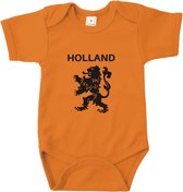 Romper Holland - Hollandse cadeautjes - Maat 50/56 - Romper korte mouw oranje