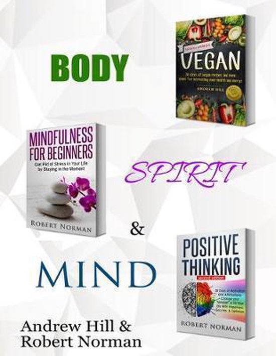 Vegan, Mindfulness for Beginners, Positive Thinking - cover