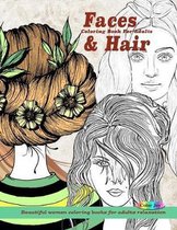 Faces & Hair coloring book for adults