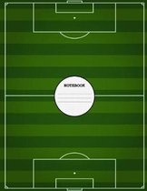 Soccer Notebook: College Ruled Lined Paper - 108 pages - 8.5'' x11''