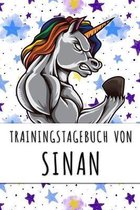 Trainingstagebuch von Sinan: Personalisierter Tagesplaner für dein Fitness- und Krafttraining im Fitnessstudio oder Zuhause