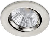 LED Spot - Inbouwspot - Trion Paniro - Rond 5W - Dimbaar - Warm Wit 3000K - Mat Nikkel - Aluminium - Ø80mm - BES LED