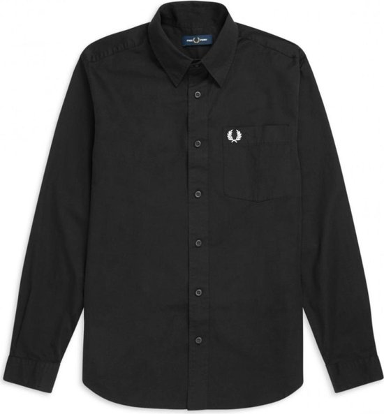 Enten Outlook stroomkring Fred Perry - Classic Overhemd Zwart - S - Heren - Regular-fit | bol.com