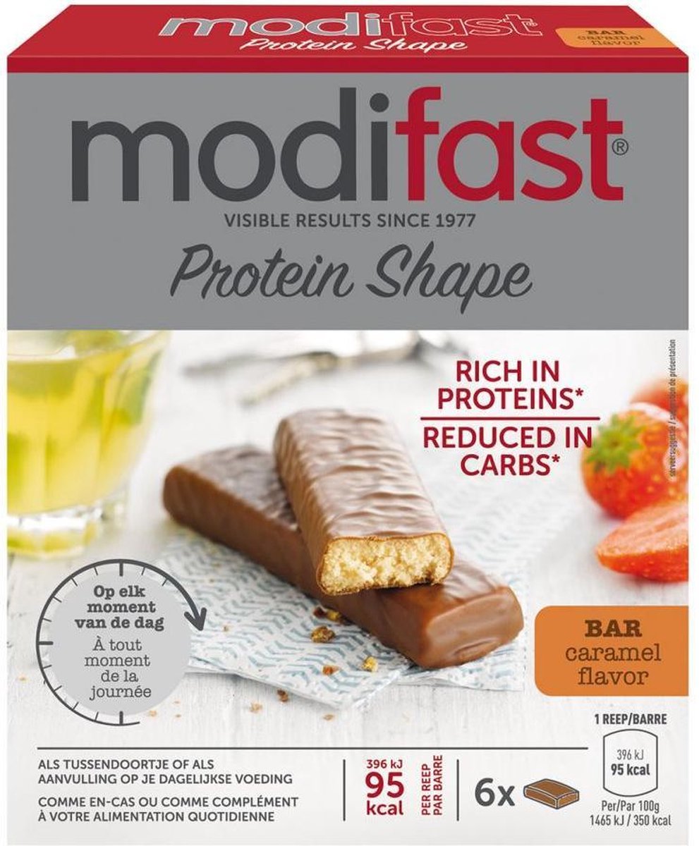 Bol.com Modifast Protiplus Reep Caramel Voordeelverpakking aanbieding
