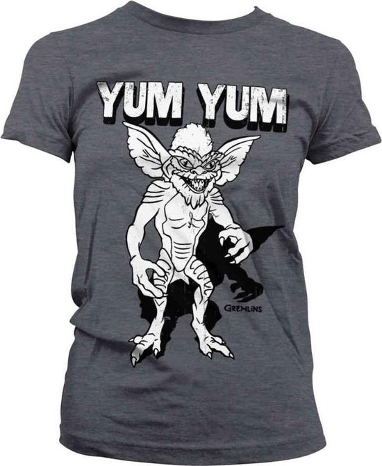 Gremlins Dames Tshirt -XL- Yum Yum Grijs