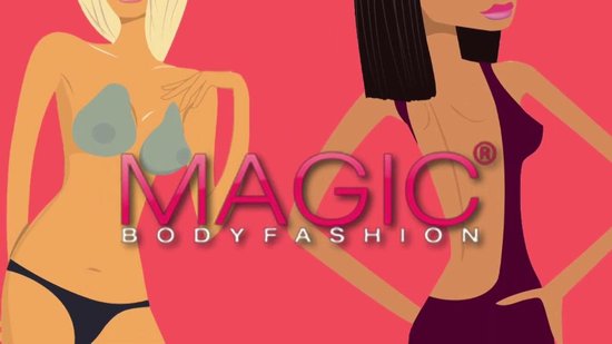 Plak bh - Plack bh Push up - Zefklevende bh - plak bh cup D - Beige - MAGIC Bodyfashion Lift It's Latte Dames - Strapless bh - bh accessoires - bh voor open rug - BH zonder achterkant