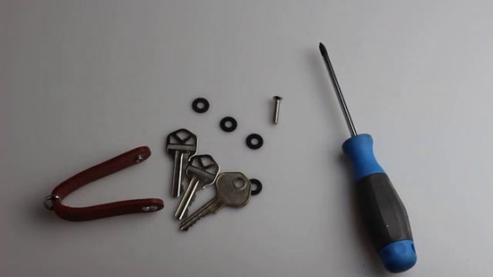 Northwall Sleutelhanger / Sleutel Organizer - 100% Echt Leer - Key Organizer Kechain - 2 tot 7 Sleutels (zwart)