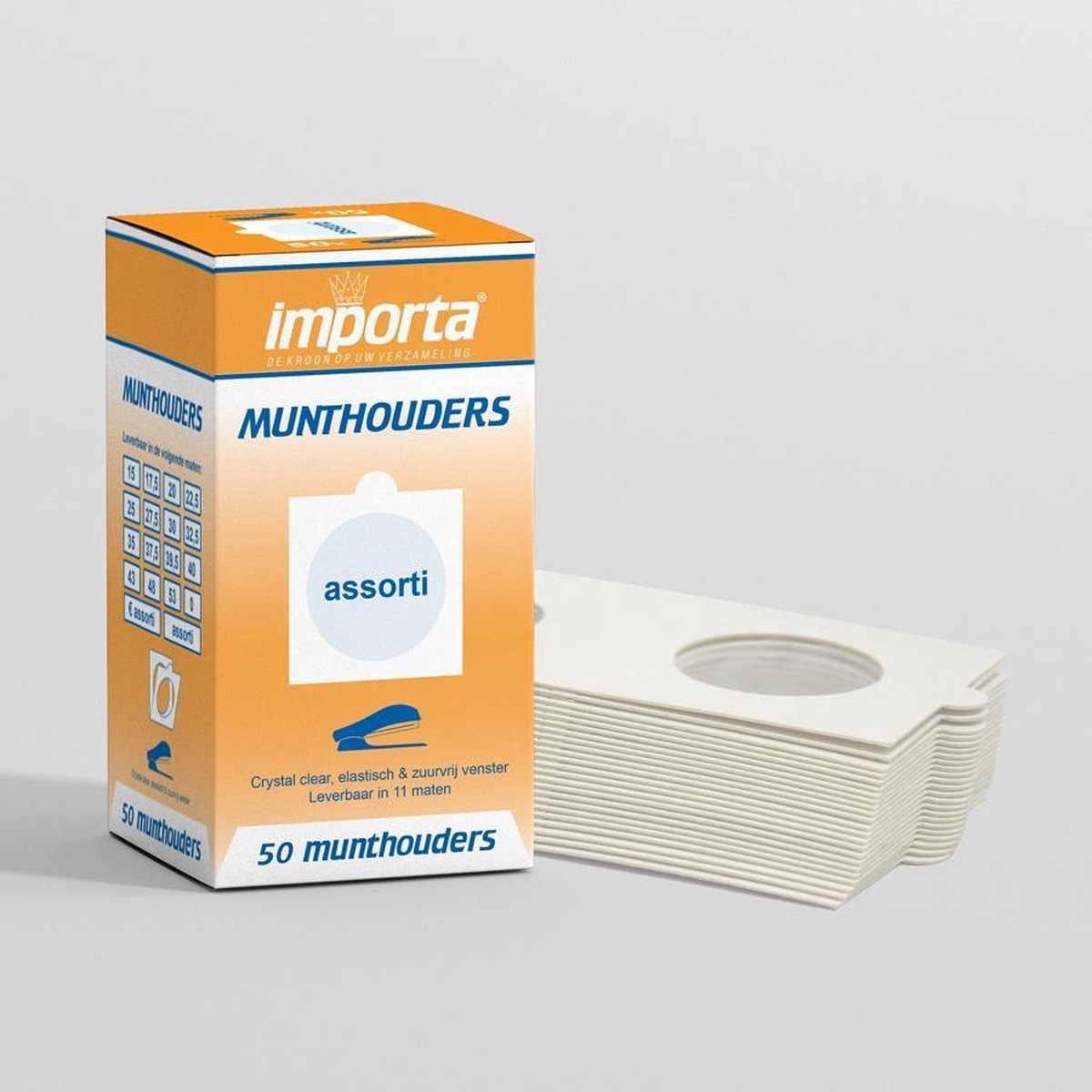 Importa Munthouders om te nieten assortiment - 50 stuks
