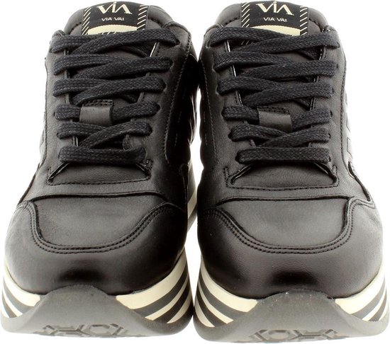 VIA VAI Mila Bow sneakers - zwart, ,41 / 7 | bol.com