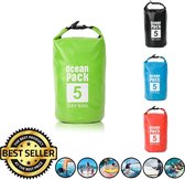 Decopatent® Waterdichte Tas - Dry bag - 5L - Ocean Pack - Dry Sack - Survival Outdoor Rugzak - Drybags - Boottas - Zeiltas - Groen