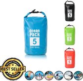 Decopatent® Waterdichte Tas - Dry bag - 5L - Ocean Pack - Dry Sack - Survival Outdoor Rugzak - Drybags - Boottas - Zeiltas - Blauw