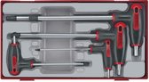 Teng Tools TTHEX7 7-delige Inbussleutelset met T-hendel in tc-tray