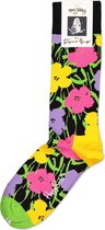 Happy Socks Andy Warhol Flower Sokken - Groen/Geel - Maat 41-46