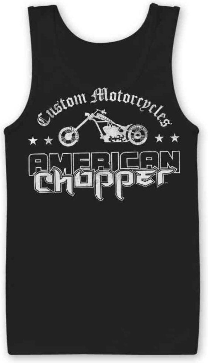 American Chopper Tanktop -XL- Washed Logo Zwart