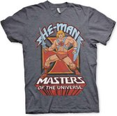 Masters Of The Universe Heren Tshirt -M- He-Man Grijs