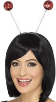 Smiffys Kostuum Haarband Glitter Ball Boppers Rood