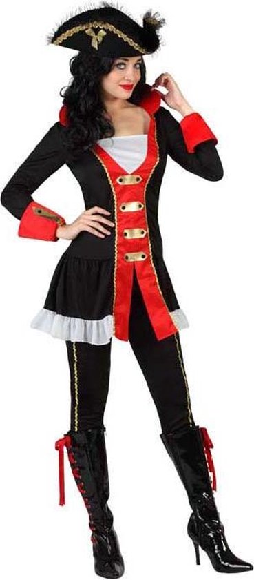 ATOSA - Admiraal piraat kostuum voor vrouwen - XS / S (34 tot 36)