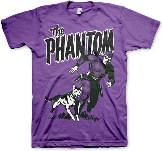 The Phantom Heren Tshirt -L- The Phantom & Devil Paars