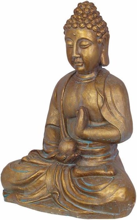 Beeld - Boeddha beeld Kunststof - Beeldje Buddha Resin - 25,9 x 48,8  centimeter | bol.com