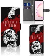 GSM Hoesje Geschikt voor Samsung Note 10 Lite Book Case met Pasjeshouder Zombie Blood