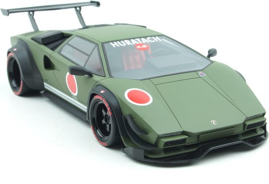 Modèle Réduit Lamborghini Khyzyl Saleem Huratach 1/18 - GT Spirit GT809 - Finition Kaki Matte