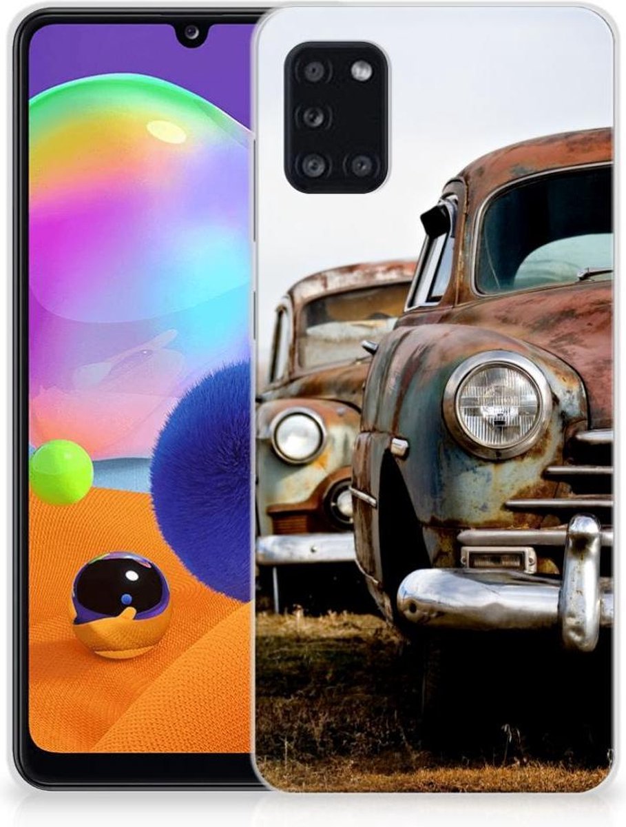 Samsung Galaxy A31 Siliconen Hoesje met foto Vintage Auto