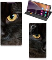 Beschermhoesje Geschikt voor Samsung Galaxy Note 20 Ultra Telefoonhoesje Zwarte Kat