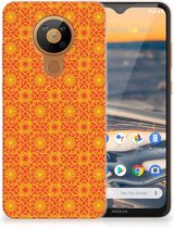 Cover Case Nokia 5.3 Smartphone hoesje Batik Orange