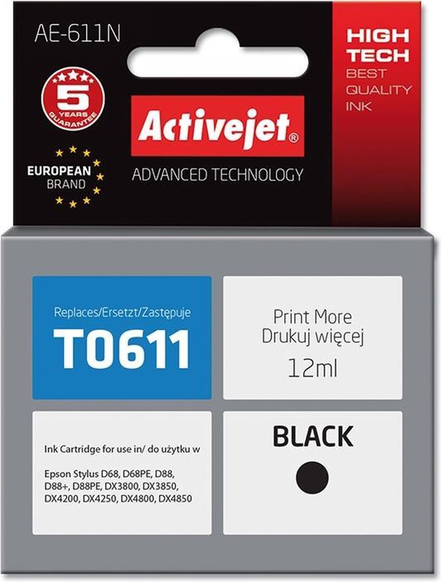 Print-Equipment Inkt cartridges / Alternatief voor T0611 epson DX3850/4850 DURABrit