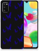 Telefoonhoesje Geschikt voor Samsung Galaxy A41 TPU Silicone Hoesje Vlinder Patroon