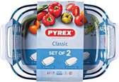 Set met ovenschalen Pyrex Classic Borosilicaatglas (2 pcs)