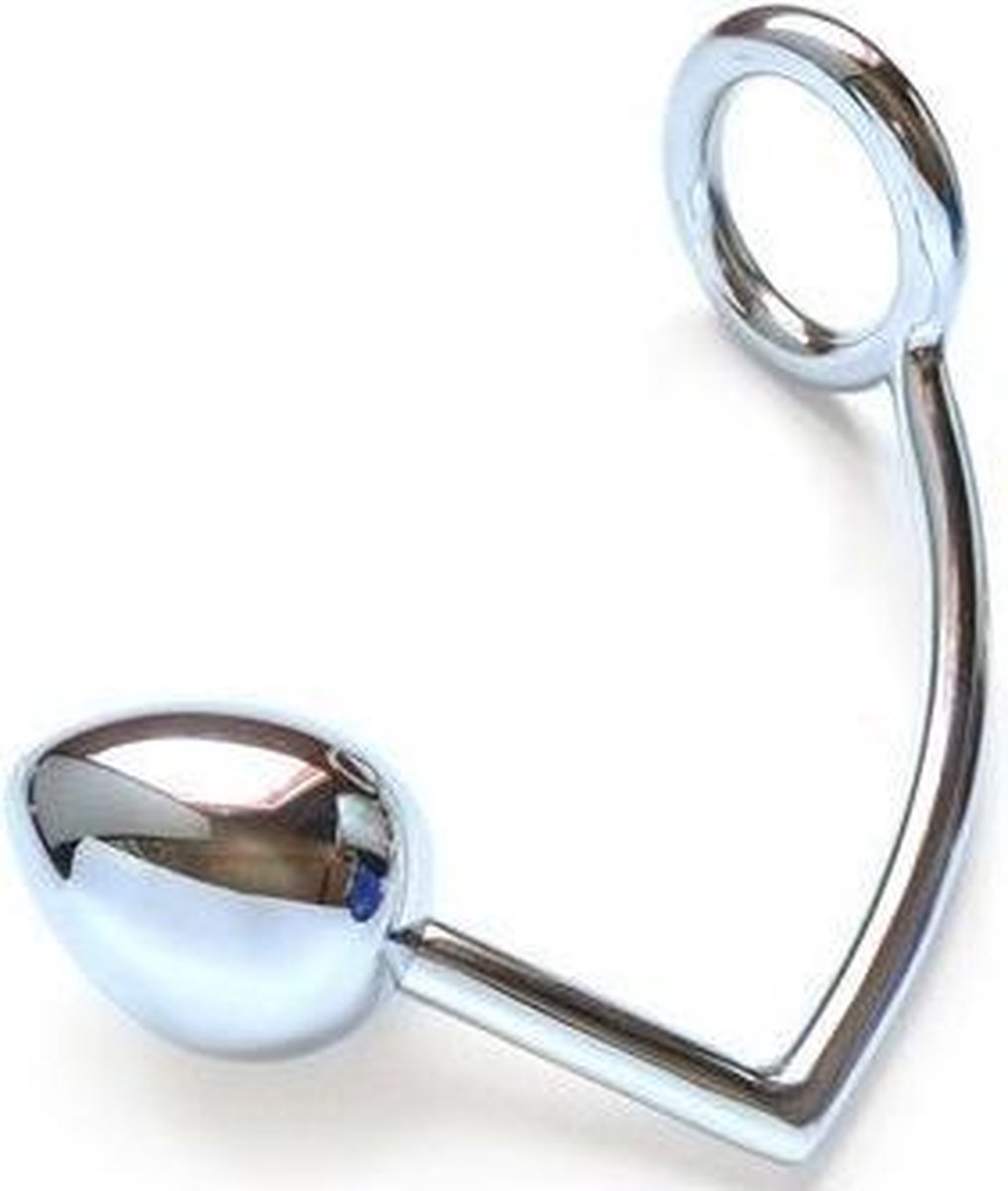 Metalhard - Cockring met Buttplug -45mm