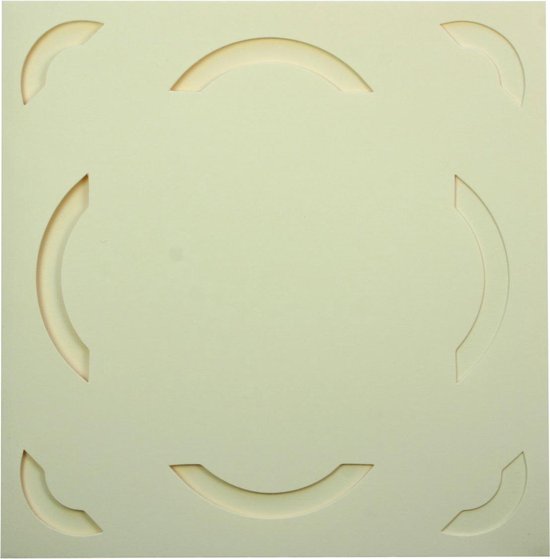 Vaessen Creative Vierkante Motiefpons, 3,8 X Cm, Stans Voor Knutselpapier Kleipapier Scrapbookpapier Of Decoupagepapier 906145654